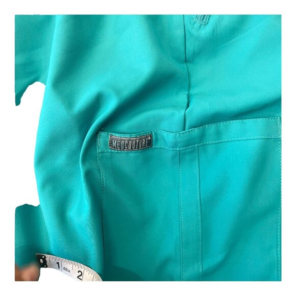 Med Couture Insight Women Turquiose Cargo Pockets Scrub Pant,SZ 3XL Drawstring. - Picture 2 of 11